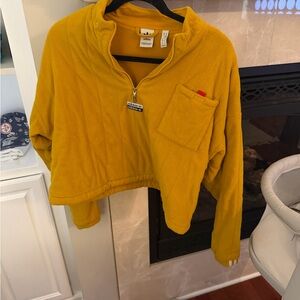 Adidas Women's Golden Yellow Teddy Jacket